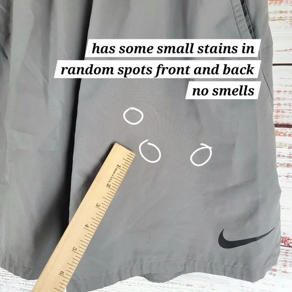 Nike Shorts Men's Size M Gray Flex Woven 2.0 Training Shorts 9